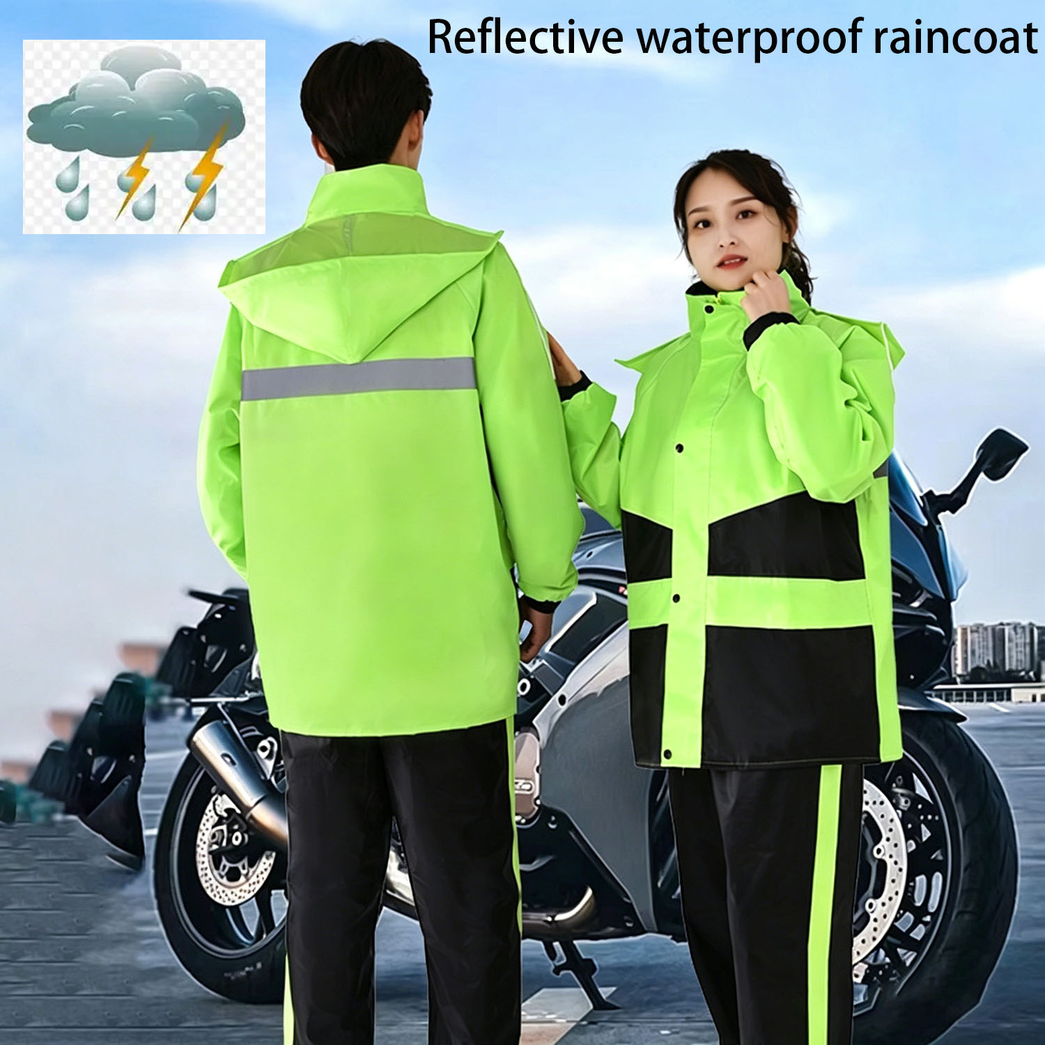 Motorcycle Gear For Woman - Motosiklet yağmurluk takım elbise erkek kadın