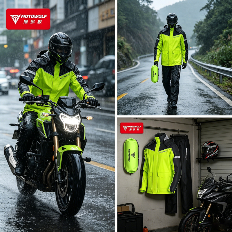 MOTOWOLF Motosiklet Yağmurluk  - Motorcycle Gear Mens incelemesi ve fiyatı
